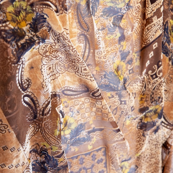 Free People Velvet Sheer Drape Cardigan/Shawl - Picture 8 of 15